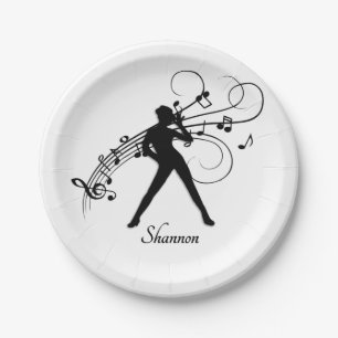 Modern Dance Paper Plate