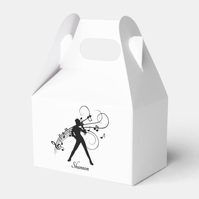 Modern Dance Personal Favour Box (Front Side)