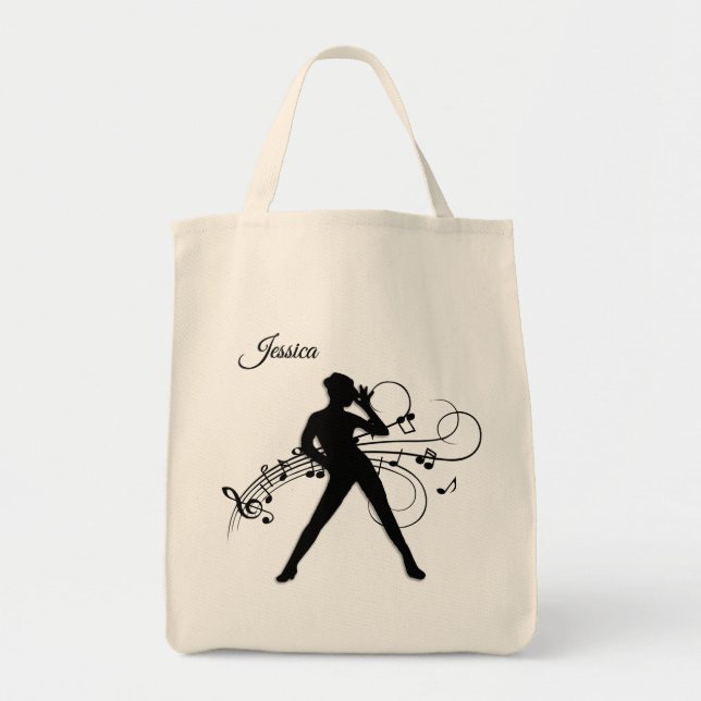 Modern Dance Personal Tote Bag (Front)