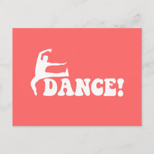 modern dance postcard
