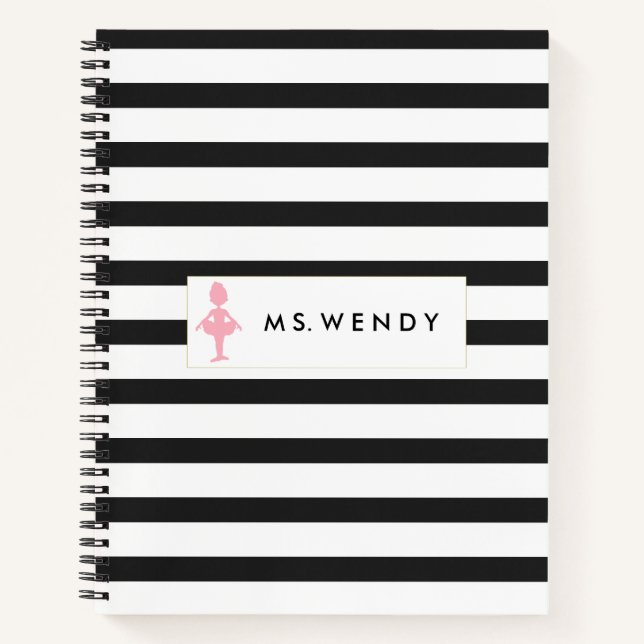 Modern Dance Teacher Personalised Notebook (Front)