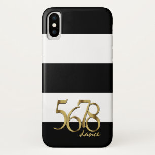 Modern Dance Tempo Count and Stripes Pattern Case-Mate iPhone Case