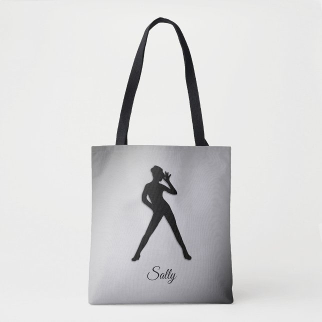Modern Dance with Name Tote Bag (Front)