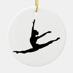 Modern Dancer Ceramic Tree Decoration