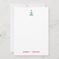 Modern Dancing Christmas Tree Green and Red