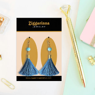 Modern Dangle Earrings Jewellery Display Card