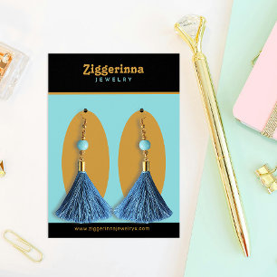 Modern Dangle Earrings Jewellery Display Card