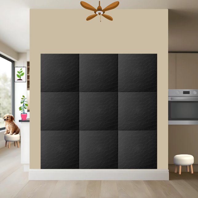 Modern Dark Black Aesthetic Ceramic Tile (Creator Uploaded)
