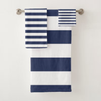 Modern Dark Blue and White Striped pattern