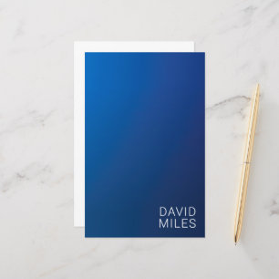 Modern Dark Blue Gradient & Minimal Editable Text