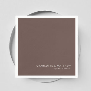 Modern dark-brown napkin