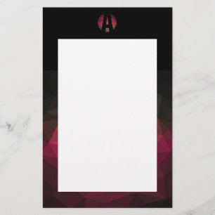 Modern dark colours ombre frame stationery