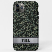 Modern Dark Green Camo iPhone 11 Pro Max Case