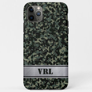 Modern Dark Green Camo iPhone 11 Pro Max Case