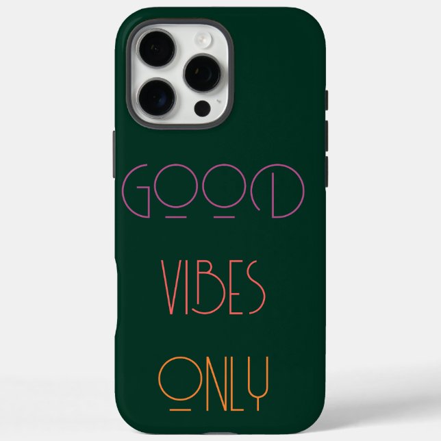 Modern Dark Green Monogram Initials Contemporary C Case-Mate iPhone Case (Back)