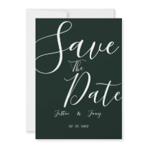 Modern Dark Green wedding