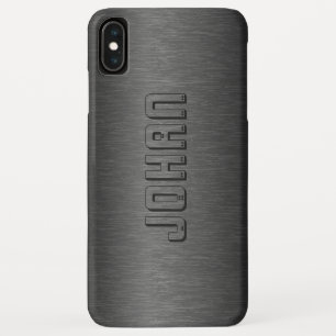 Modern Dark-grey Brushed Aluminium Background Case-Mate iPhone Case