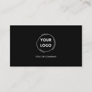 Modern Dark QR Code Business Card