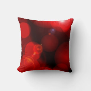 Modern Dark Red Colour Abstract Cushion