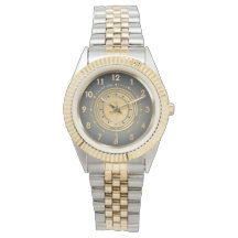 Modern Dark theme Two-Tone Classic Watch Custom