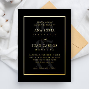 Modern Date Photo & Monogram Frame Elegant Real