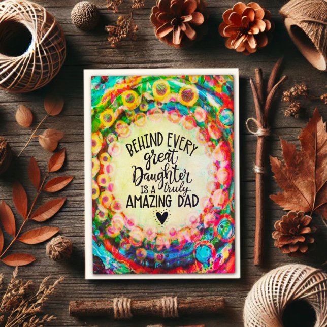Modern Daughter Dad Inspirivity Card (Creator Uploaded)