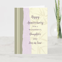 Modern Daughter & Son in Law Wedding Anniversary