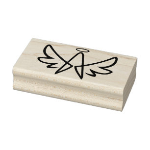 modern day angel art stamp