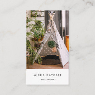  Modern Daycare Babysitter Nursery Childcare  Business Card