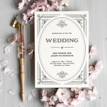 Modern Deco | Elegant Black and White Wedding