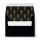 Modern Deco | Faux Gold Look and Black Wedding