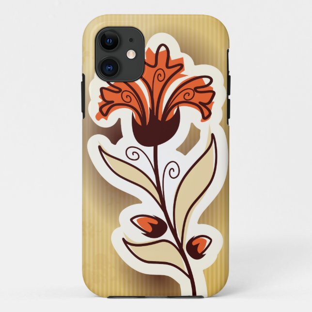 Modern decor with flower, iPhone 5 case (Back)