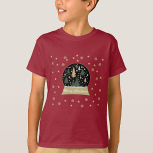 Modern decorated Christmas snowglobe T-Shirt