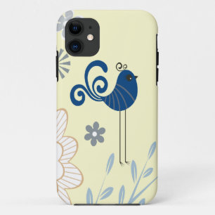 Modern Decorative Blue Birds Case-Mate iPhone Case