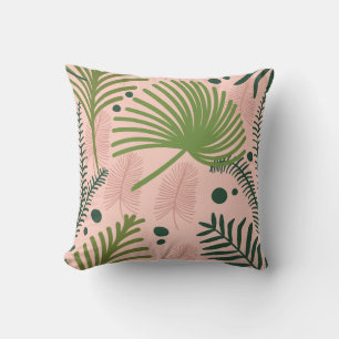 Modern Decorative Foliage Floral Pattern Cushion