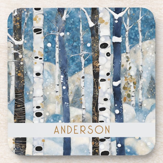 Modern Decorative Nature Ceramic Tile Coaster (Front)