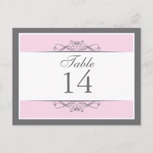 Modern Decorative Table Number Card
