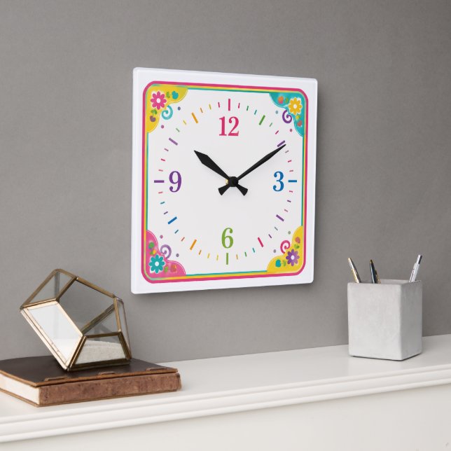 Modern Decorative Timepiece for Home & Office Square Wall Clock (Office)