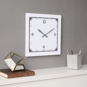 Modern Decorative Timepiece for Home & Office Square Wall Clock