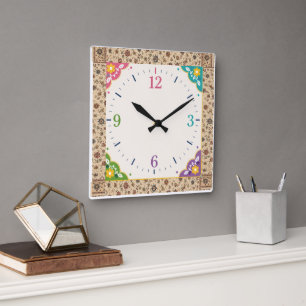 Modern Decorative Timepiece for Home & Office Square Wall Clock