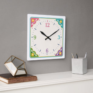 Modern Decorative Timepiece for Home & Office Square Wall Clock