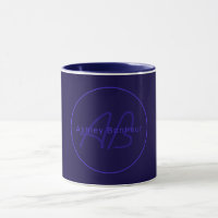 Modern Deep Purple Colours | Cool Name & Monogram