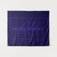 Modern Deep Purple Colours | Cool Name & Monogram