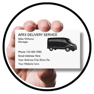 Modern Delivery Driver Service Business Cards