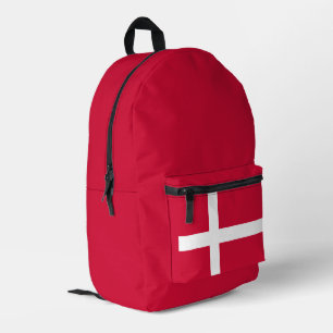 Modern denmark scandinavia Flag Country Souvenir Printed Backpack