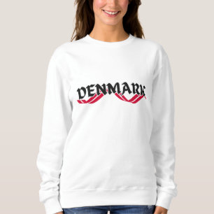Modern denmark scandinavia Flag Country Souvenir  Sweatshirt