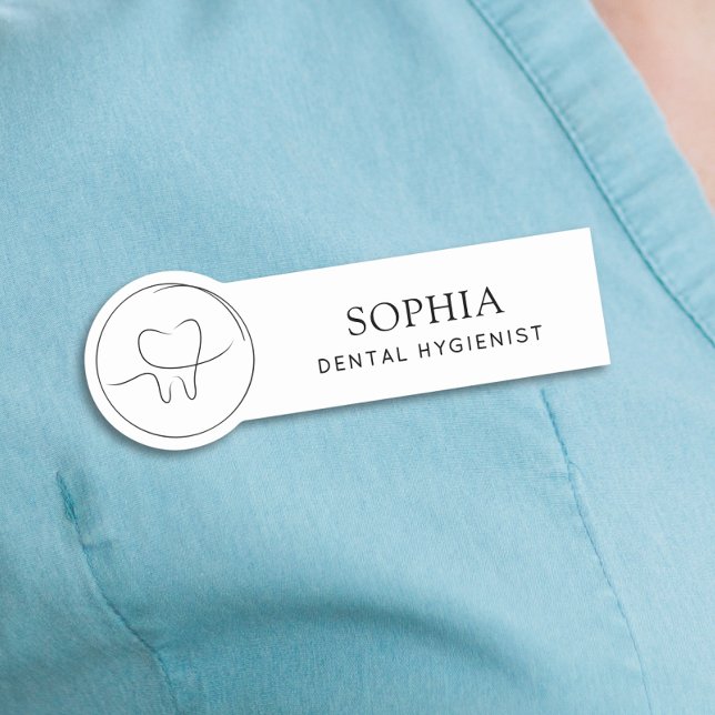 Modern Dental Hygienist Name Tag (Creator Uploaded)