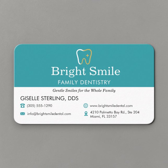 Modern Dental Office Dentistry  Business Card (Creator Uploaded)