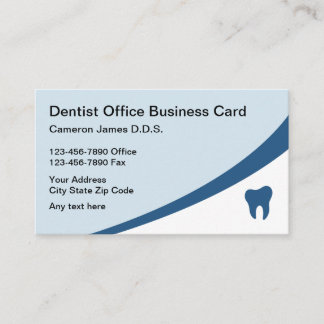 Modern Dentist Office Business Card