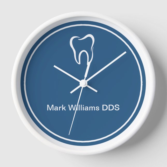 Modern Dentist Office Waiting Room Wall Clocks (Front)